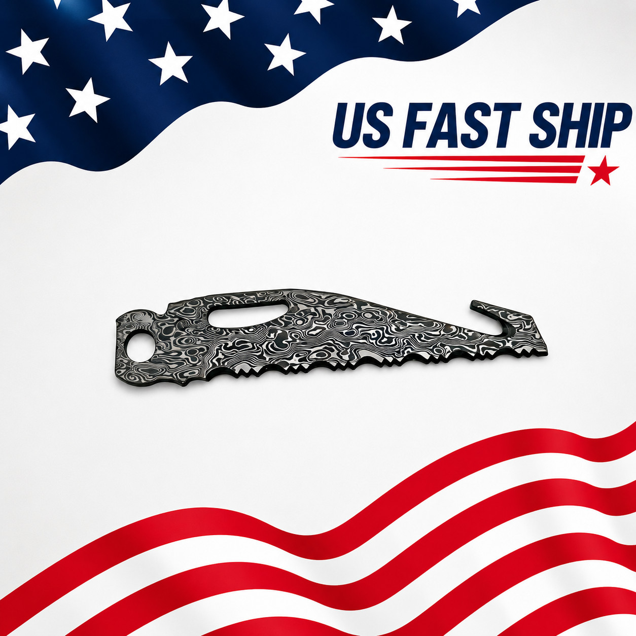 Custom VG10 Damascus (Serrated)Blade for LEATHERMAN CHARGE TTI/WAVE/SIG – CNC