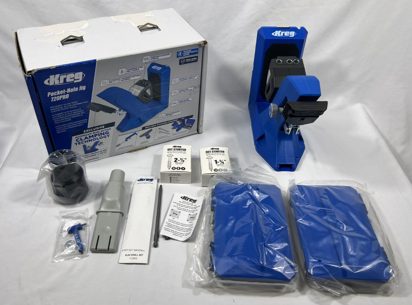 Kreg 720PRO Pocket Hole Jig System Docking Station New Open Box