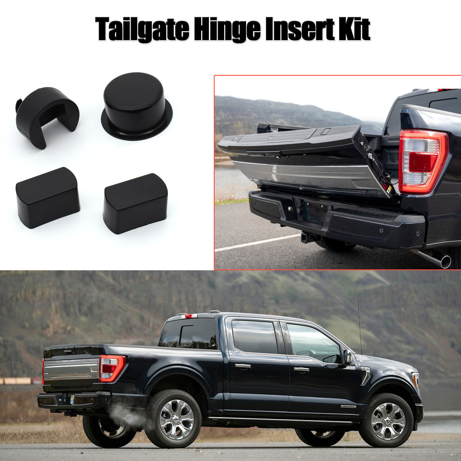 For Dodge Ram 1500 1996-  2001 2500 3500 96-02 Tailgate Hinge Pivot Bushing Kit