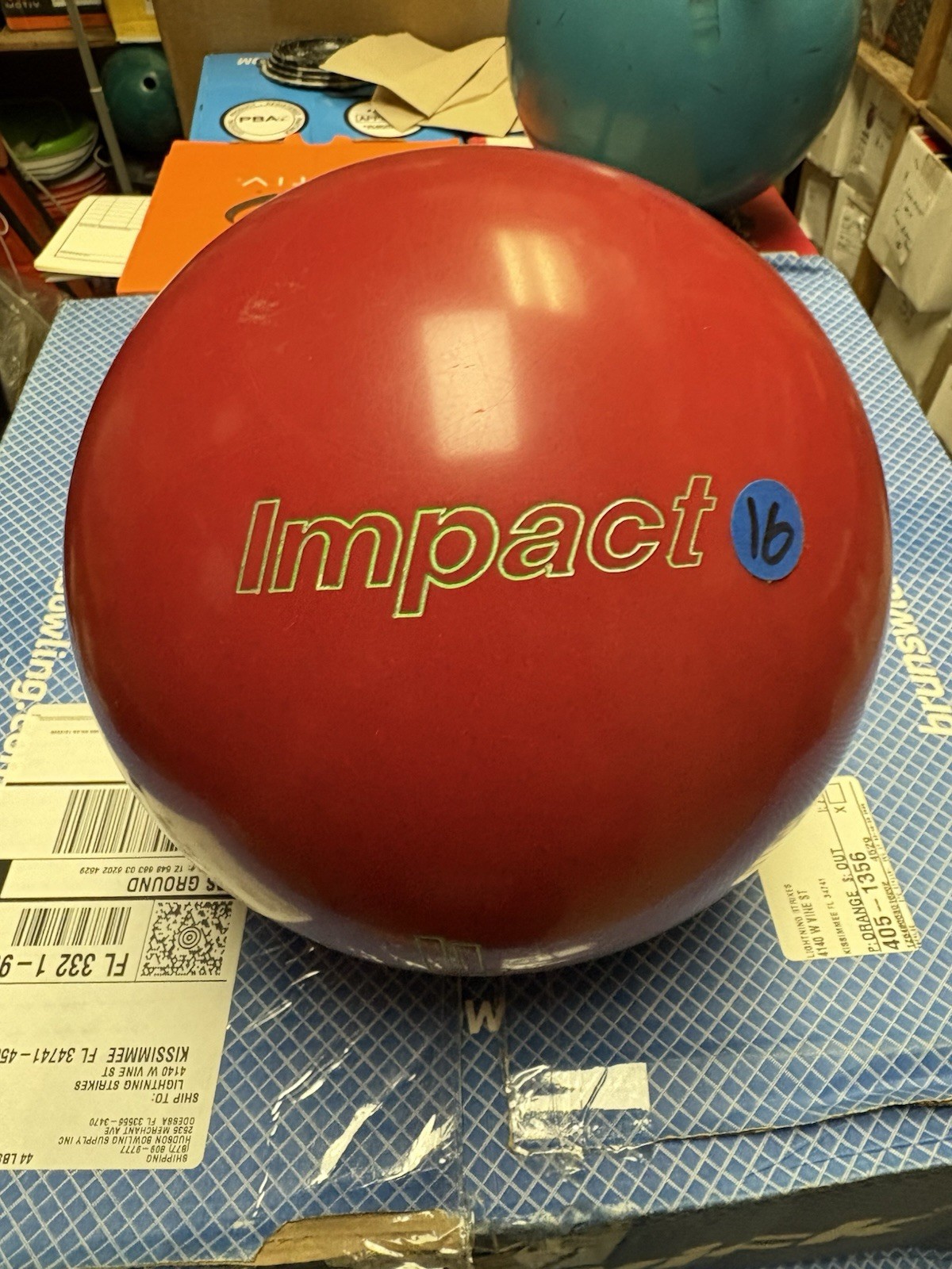 Used Amf Impact Bowling Ball 16 Pounds
