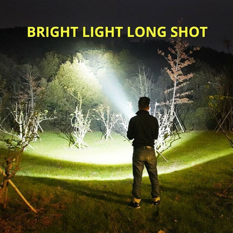 Super Bright 99000000LM LED Torch Tactical Flashlight USB Rechargeable Lantern