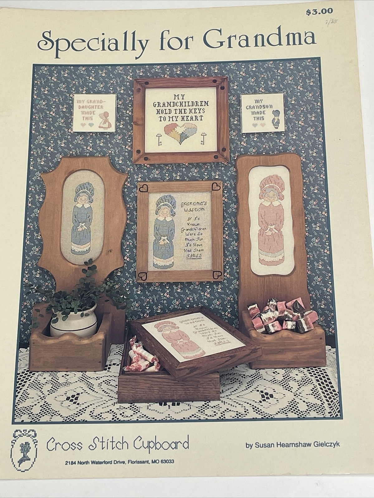 Cross Stitch Cupboard Specially For Grandma Cross Stitch Pattern