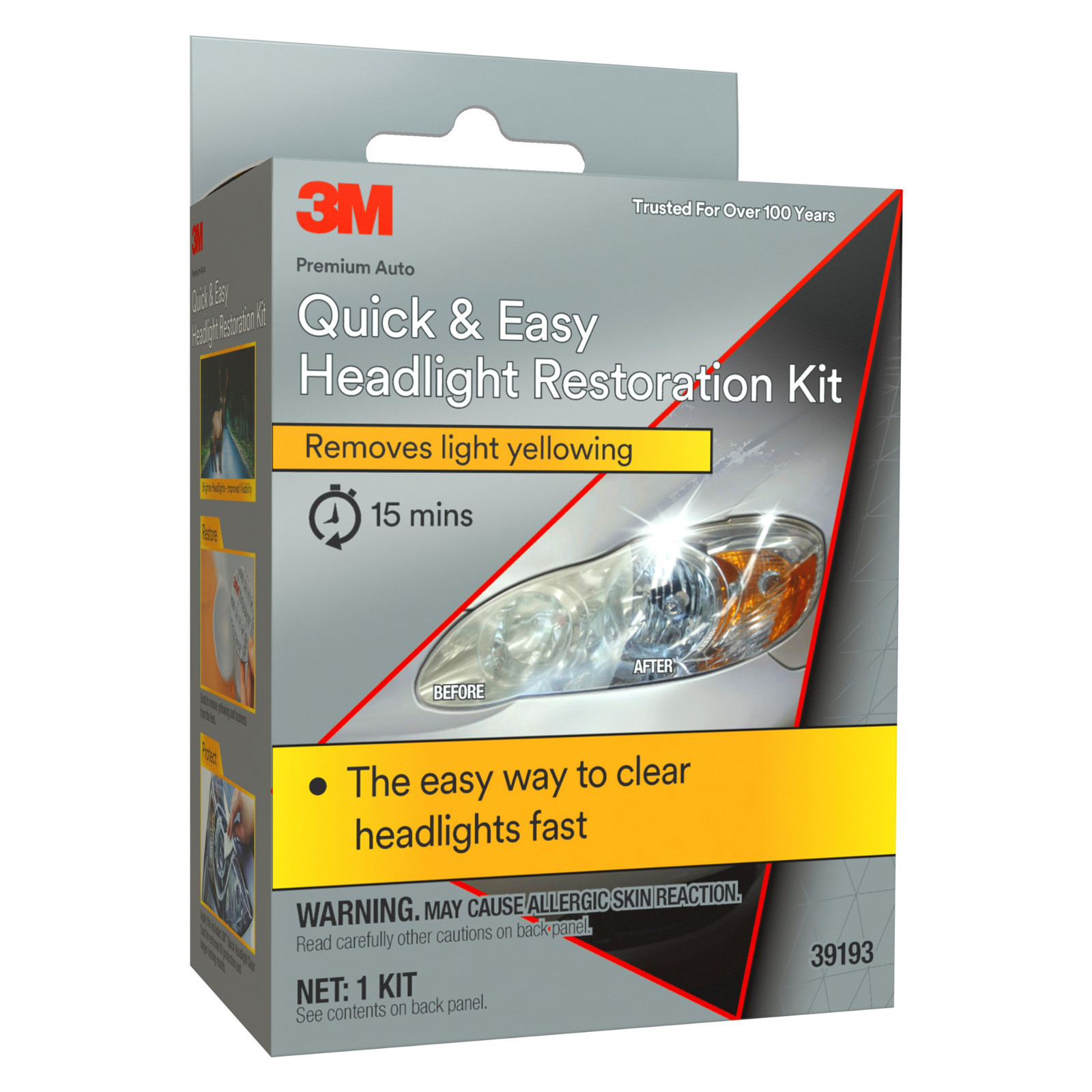 3M Headlight Lens Restoration Kit: restoration kit