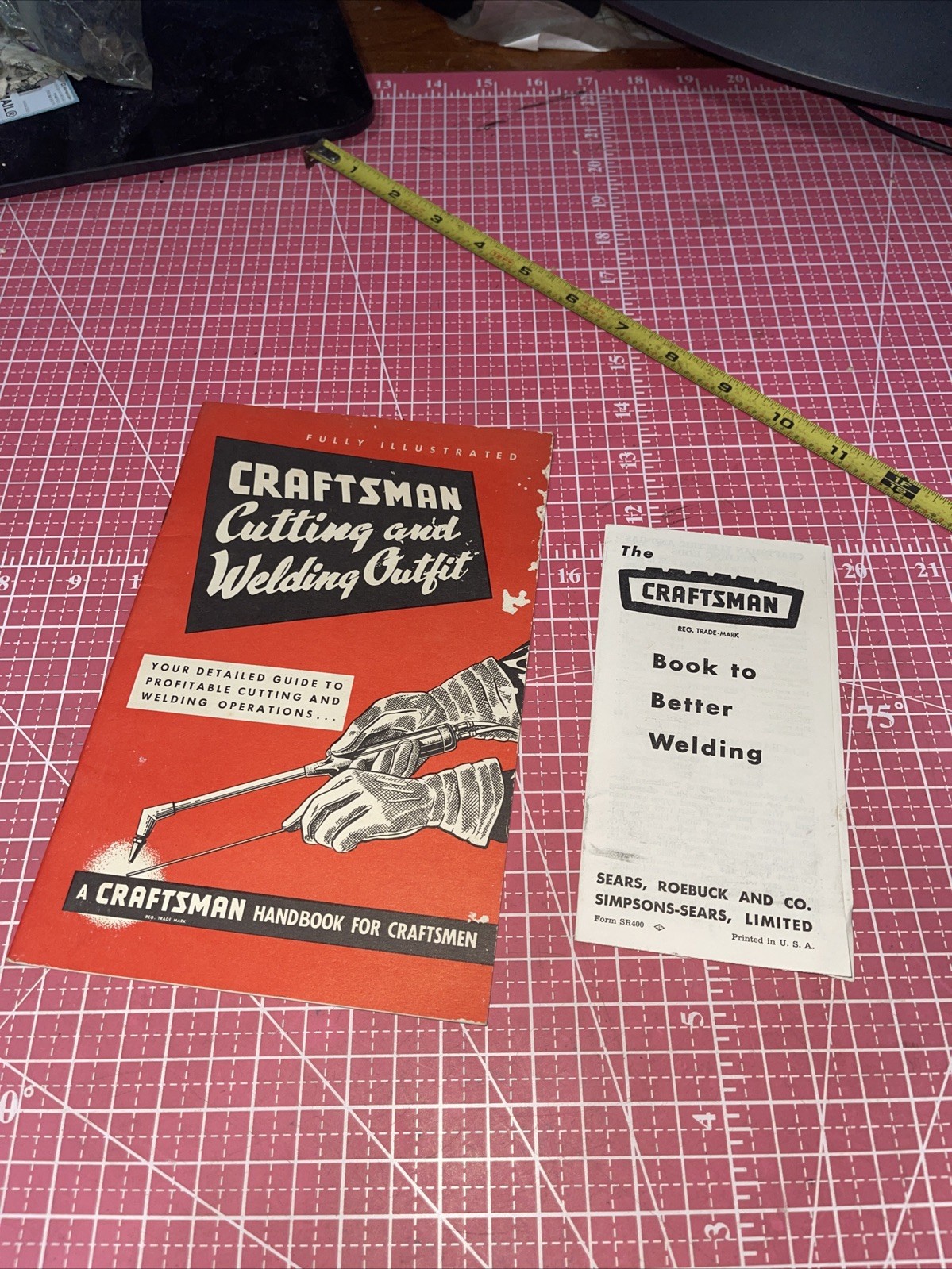 Rare 1958 Sears Craftsman Cutting And Welding Guide Booklet And Better Book