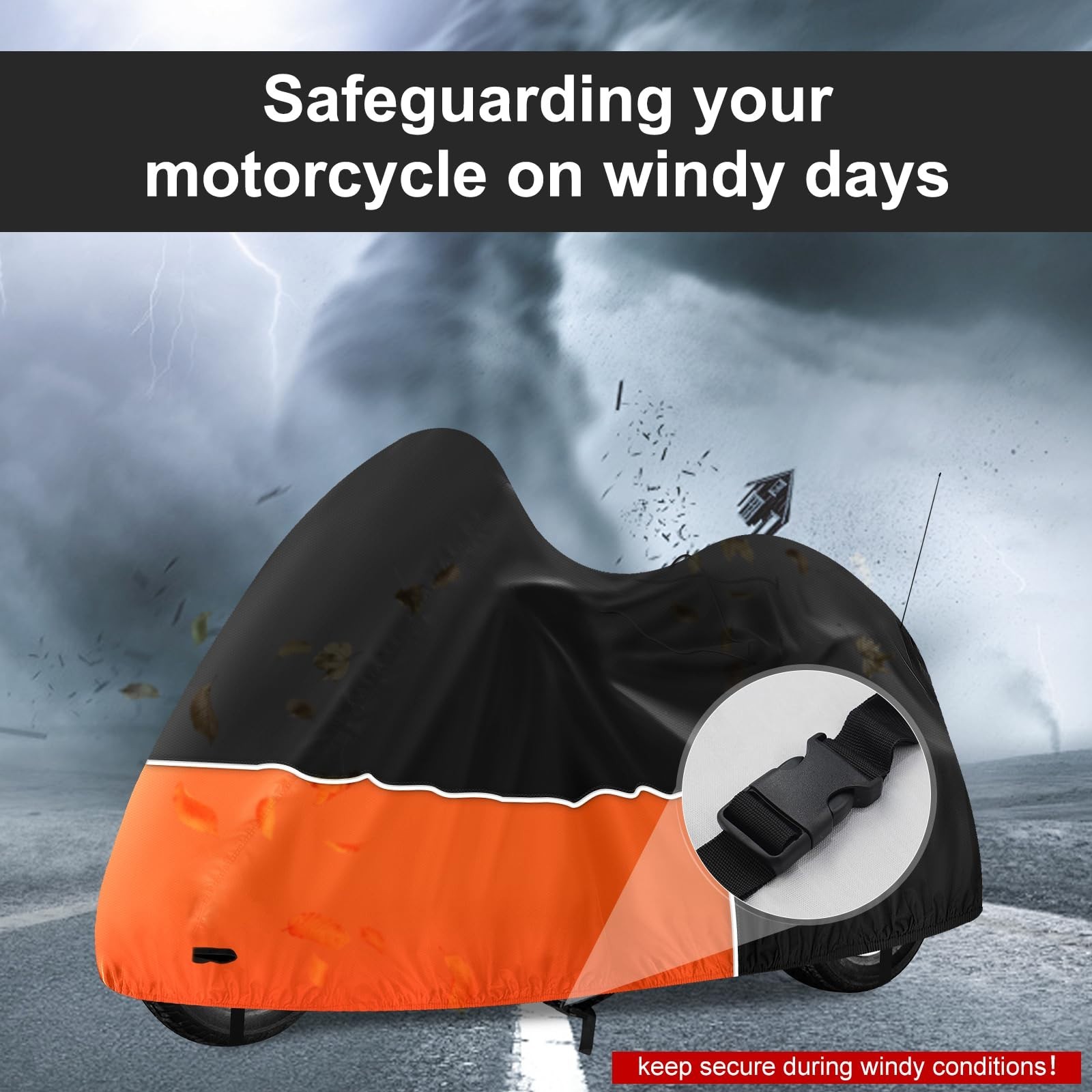 Trike Cover, Waterproof 3 Wheel Motorcycle Cover for Harley Davidson, Honda Gold