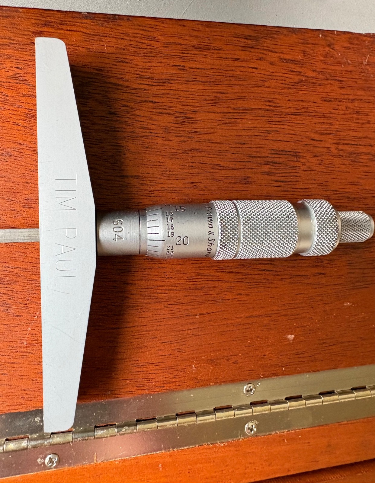 Brown & Sharpe No 406 Depth Mics. (Flat blade type)