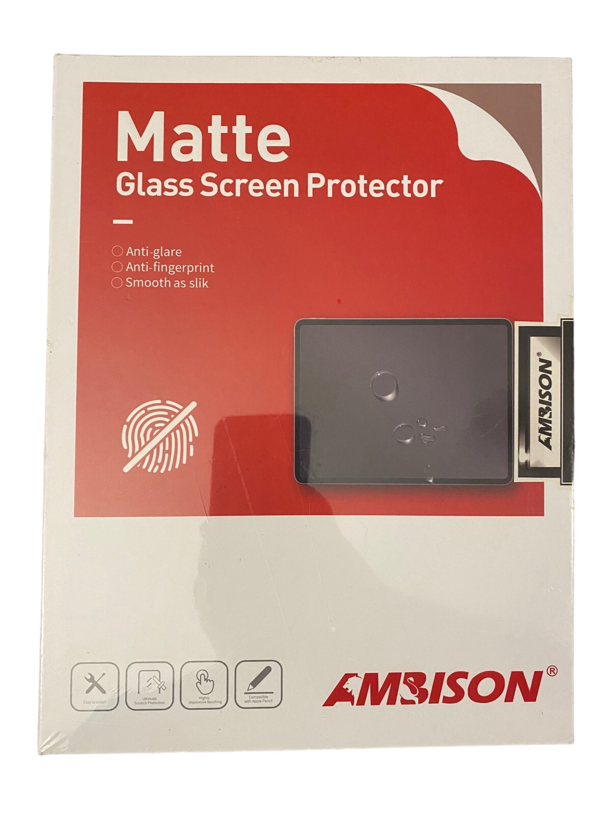 iPad Air 4/5 iPad Pro 11in Ambison 9H Tempered Papered Glass Screen Protector
