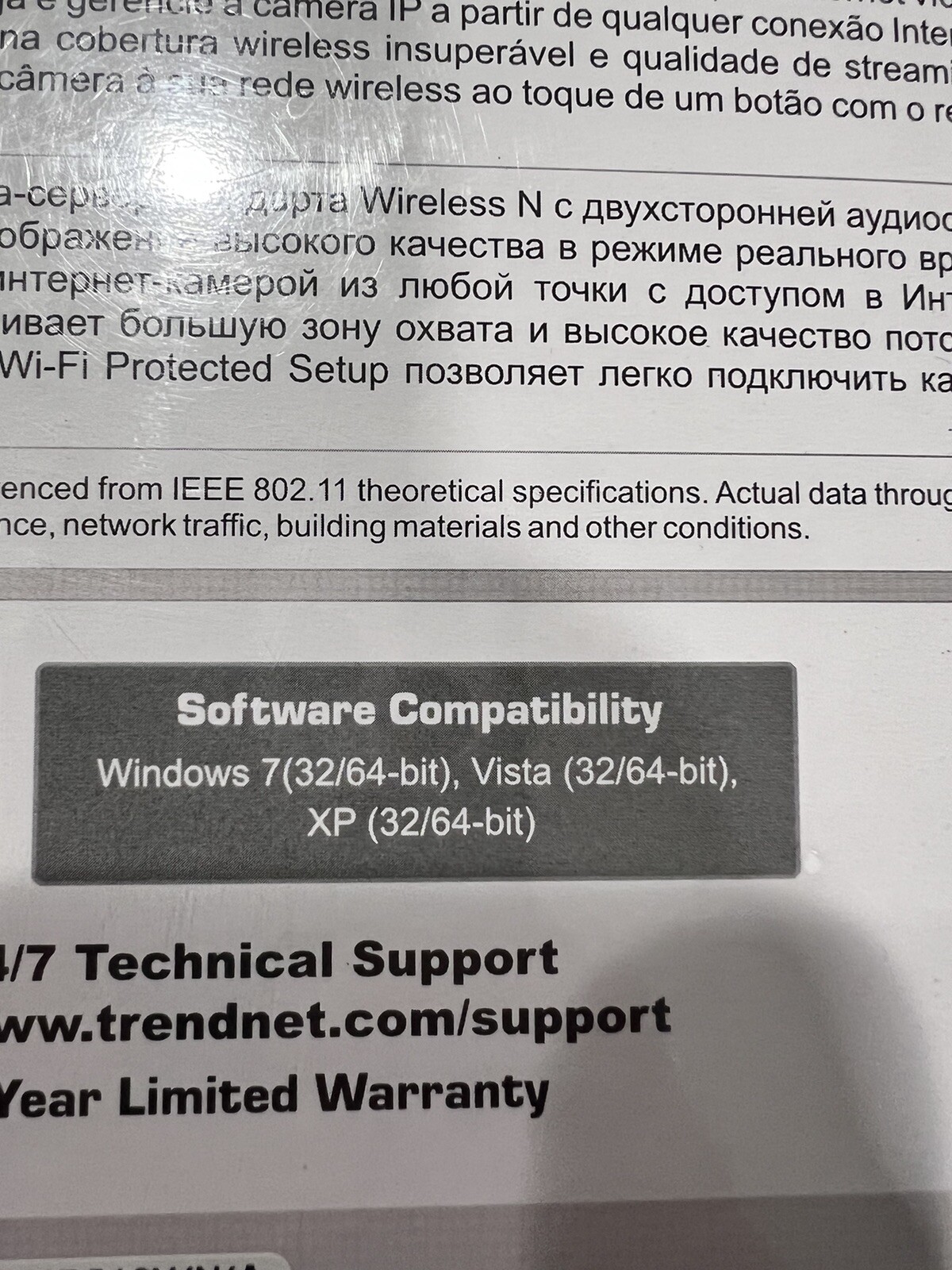 Web Camera ProView Wireless N Internet Camera TRENDnet TV-IP512WN Web Cam NEW 🔥