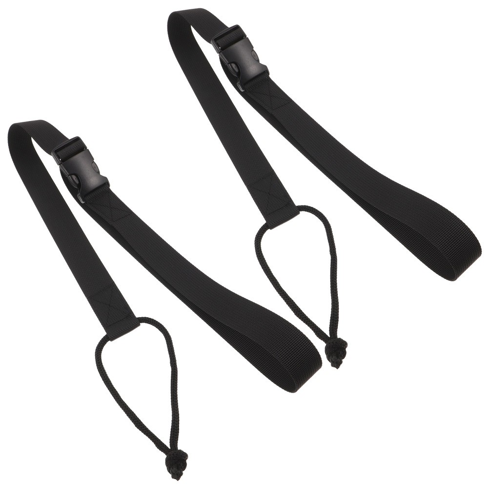 2Pcs Durable Polyester Snowboard Leashes with Quick Release for Beginners