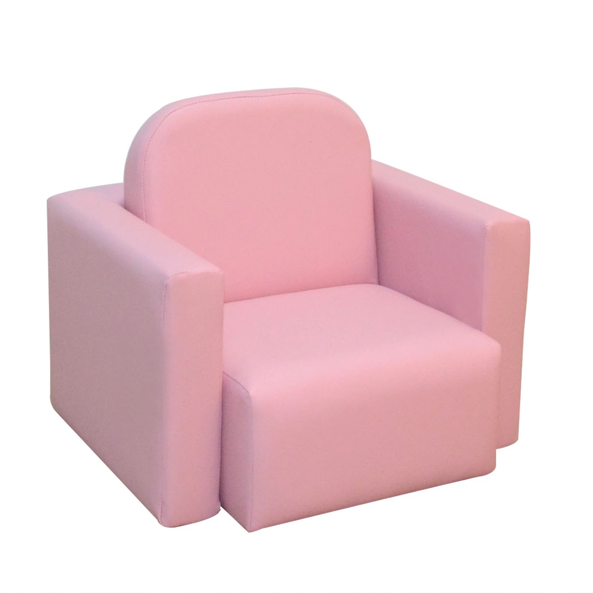 2-in-1 Multifunctional Convertible Kids Table and Chair Set for Boys Girls Pink
