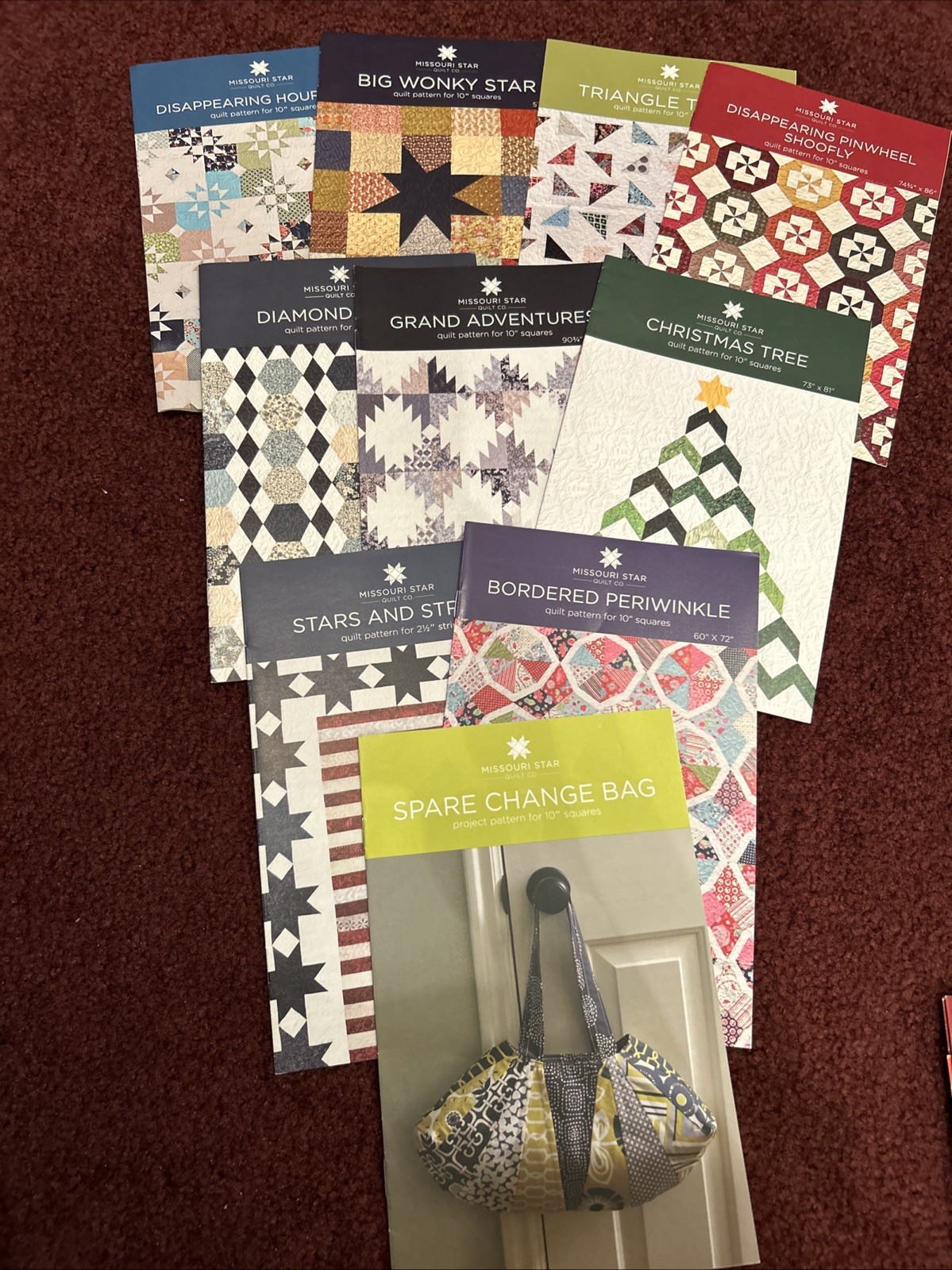 MISSOURI STAR QUILT CO. Quilt Pattern for 10" Squares - Lot Of 9 Booklets + Bonu