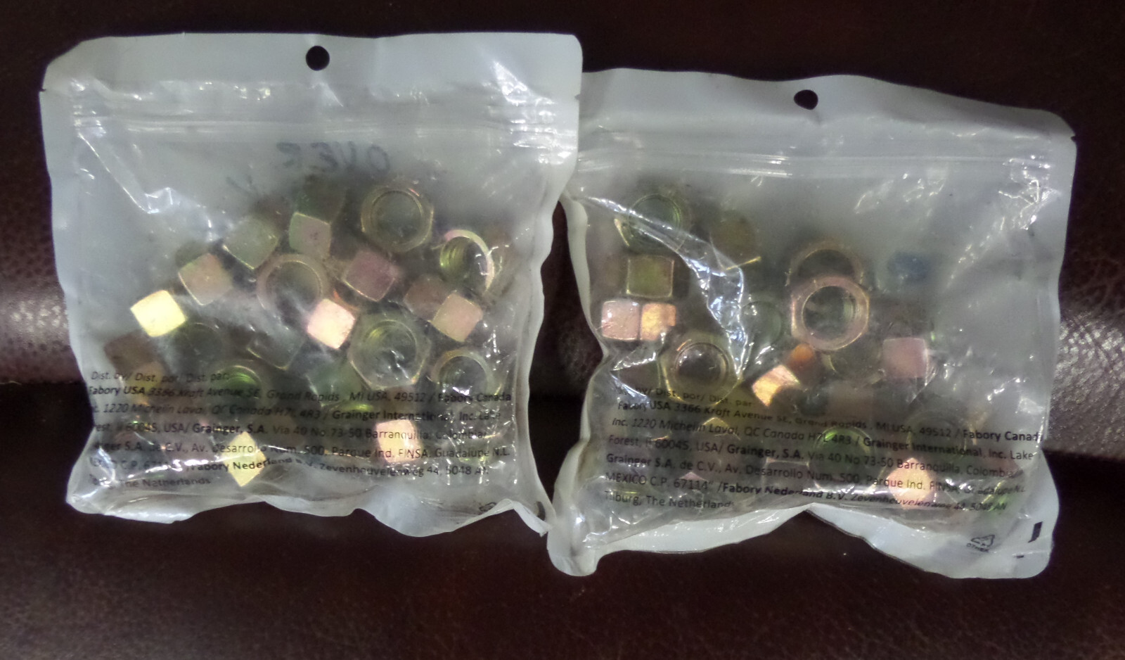 5/8"-11 Grade 8 Finished Hex Nuts Yellow Zinc Plated Steel Qty 50