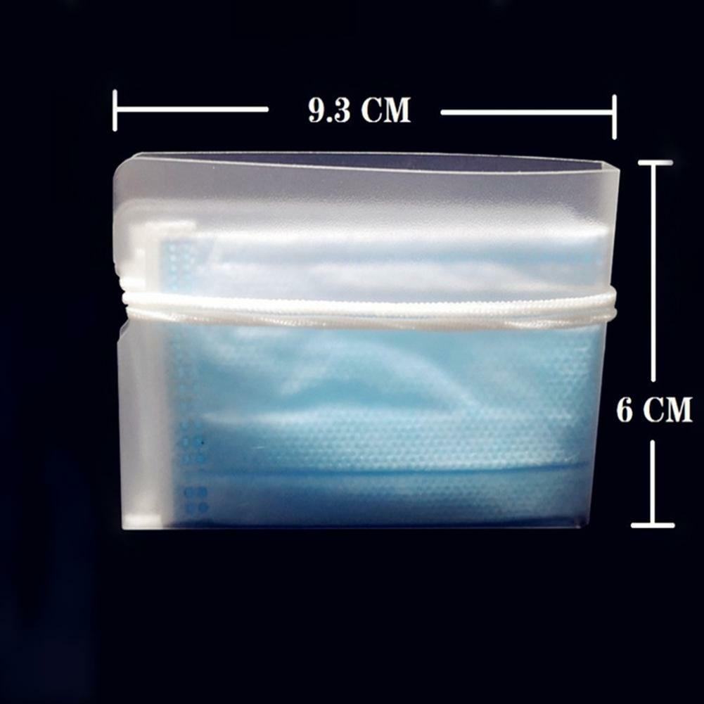 10 Pack Face Mask Storage Organizer Clear Reusable Portable Foldable