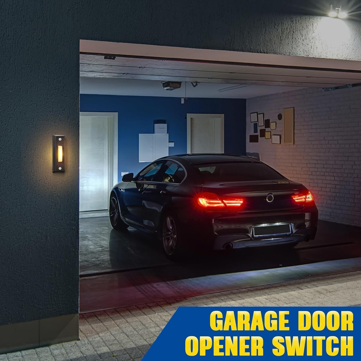 LED Lighted Door Bell Button Push Switch Wall Mounted for Chime Ring