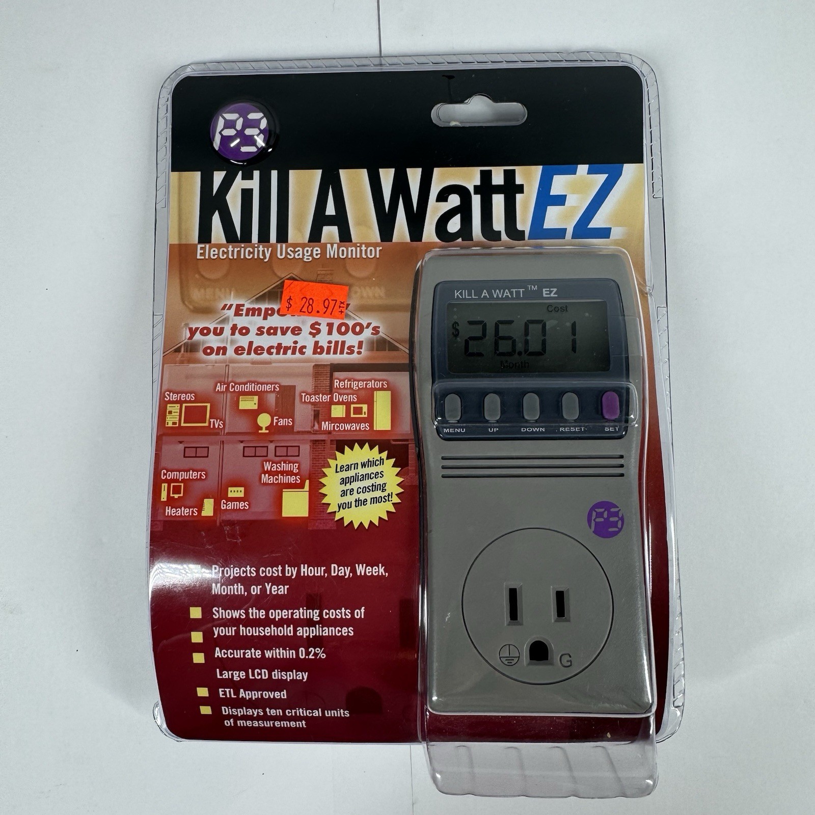 P3 International KIll A Watt EZ Electricity Usage Monitor P4460.01 2007