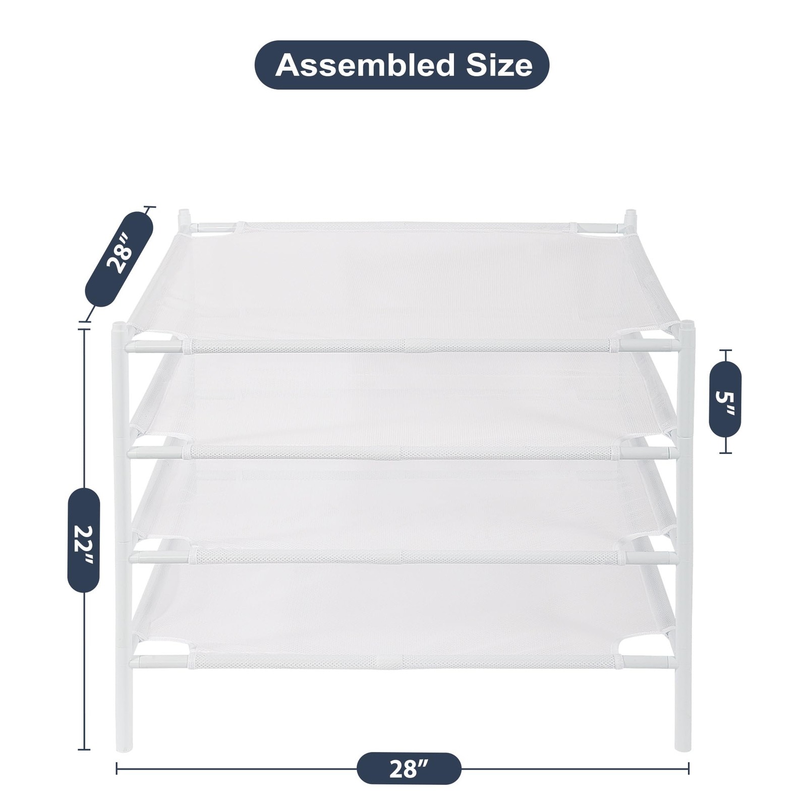 STO STO Sweater Drying Rack, 4-Pack Stackable Mesh Clothes Drying Rack, Laund...