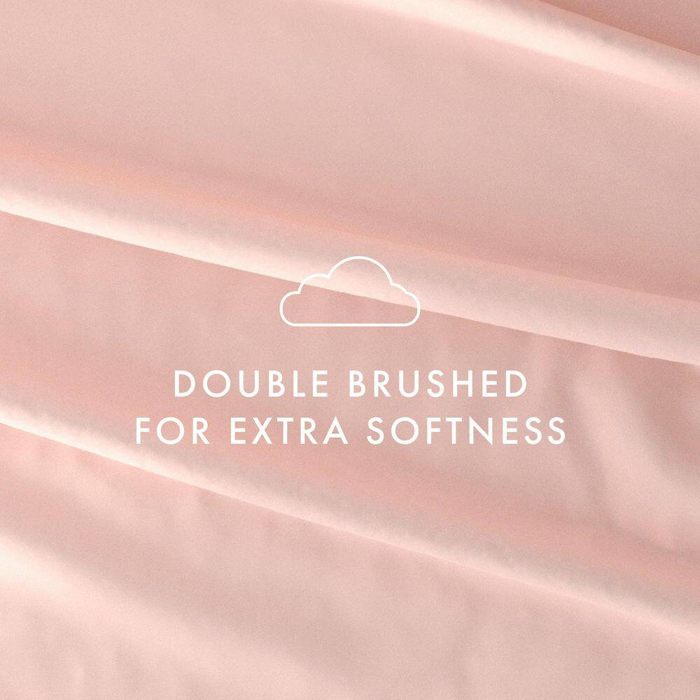 Luxury Ultra Soft 6 Piece Solid Blush Microfiber Full Sheet Set Free Shipping Ne