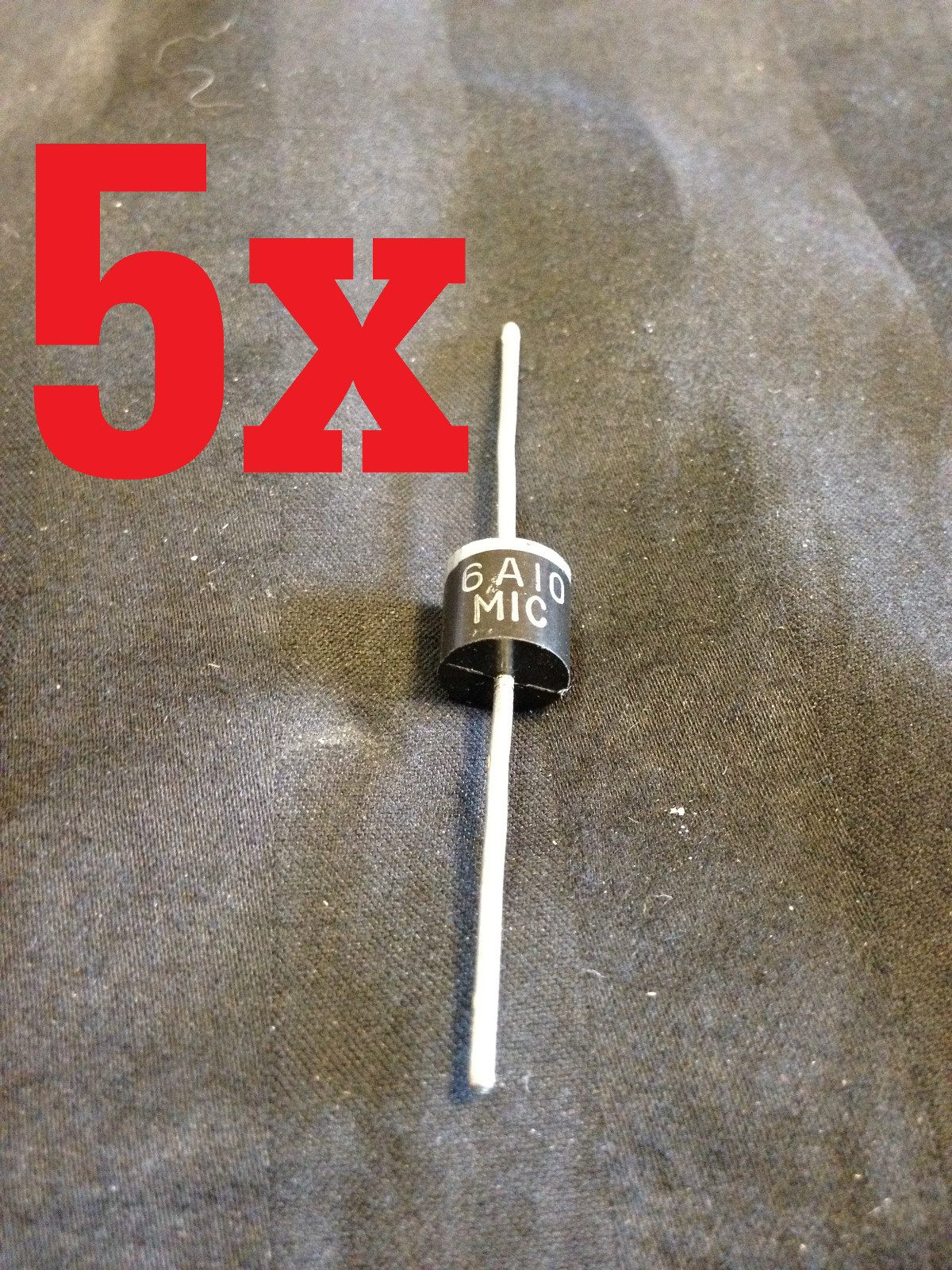 5x DIODES SOLAR PANEL 6 amp 6A10 6A 1000V 1KV Axial Rectifier Schottky Blocking