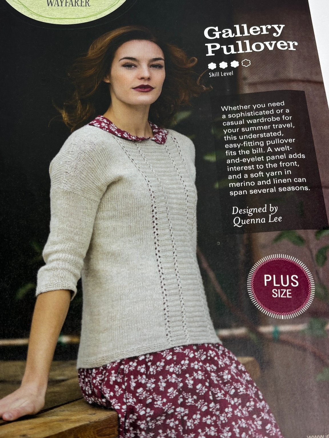 Interweave Gallery Pullover Knitting Pattern Magazine Pages