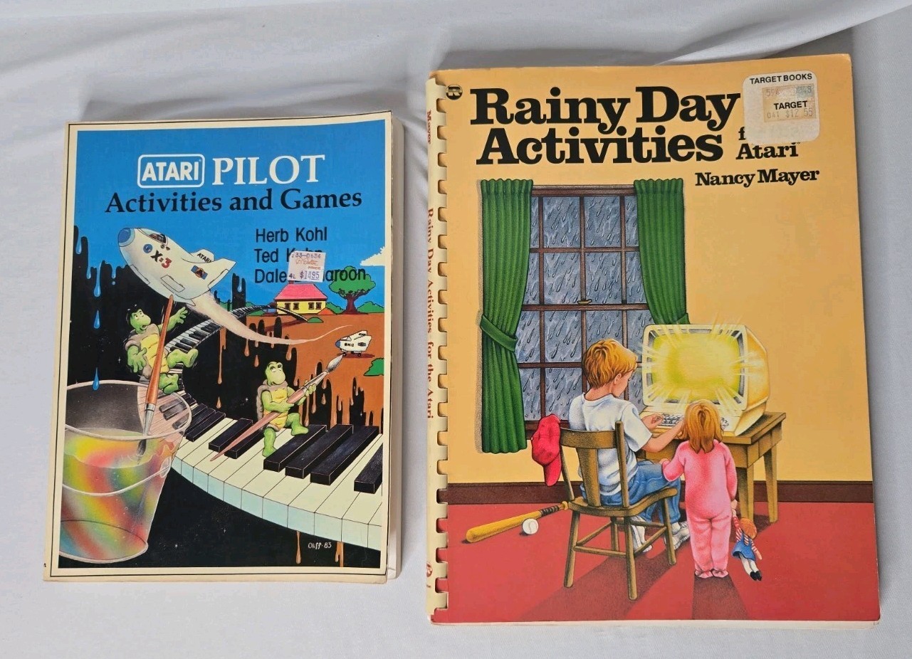 Vintage Set Of 2 Books Published By Reston Publishing Company for Atari Computer