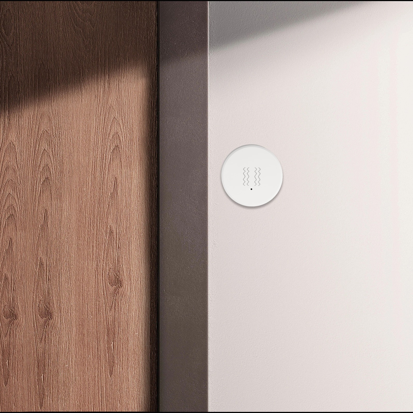 Home Security Enhanced by For Tuya Compatible Smart Vibration Detection Sensors