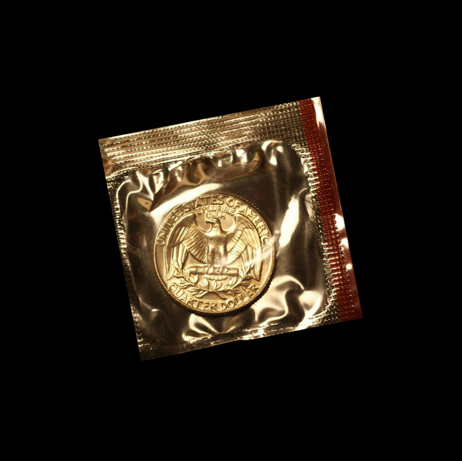 1977 D  Washington Quarter ~ Uncirculated in Cellophane from Mint Set