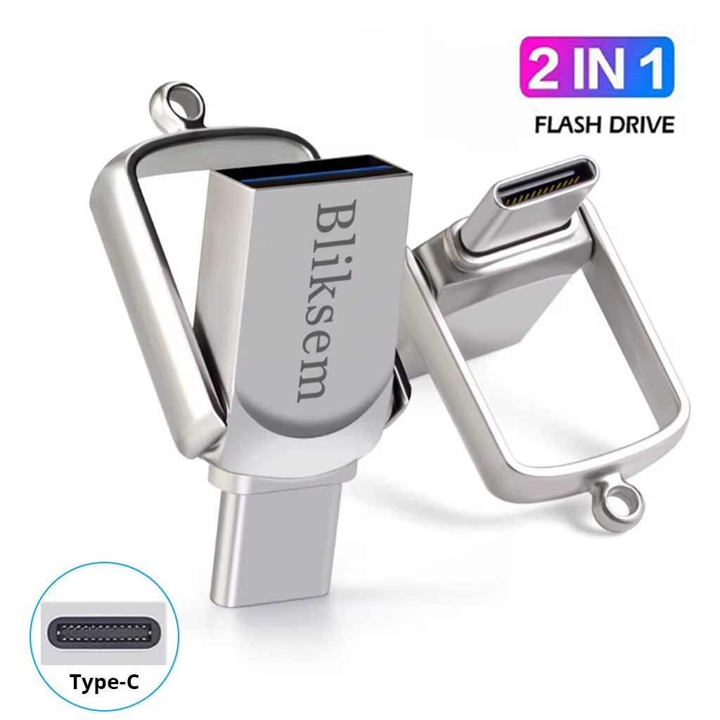 2In1 USB Flash Drive 32GB 64GB 128GB for TYPEC PC High Speed USB Flash Drive 128