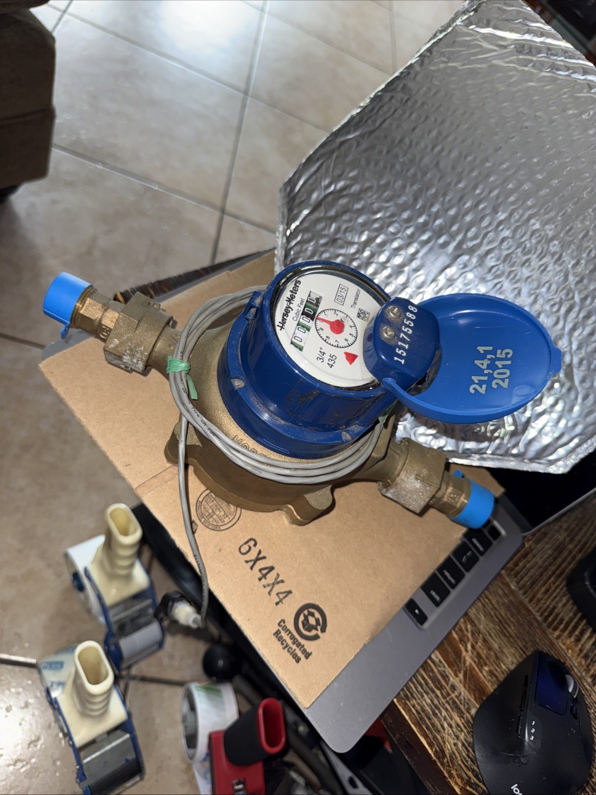 NEW GENUINE OEM Hersey Mueller 3/4 in. Model 435 Water Meter