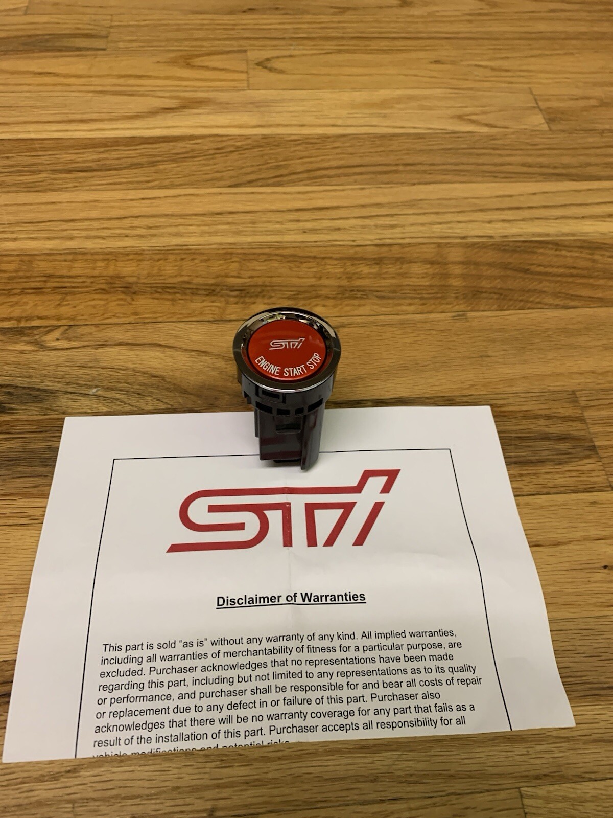 Push Start Button Without Status Light for Subaru BRZ STI - ST83031ST021