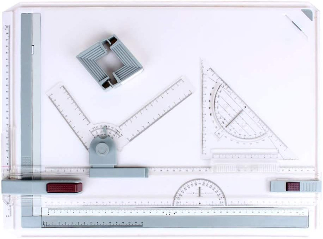Drawing Table Board, Adjustable Measuring System Angle Parallel Motion Drawing