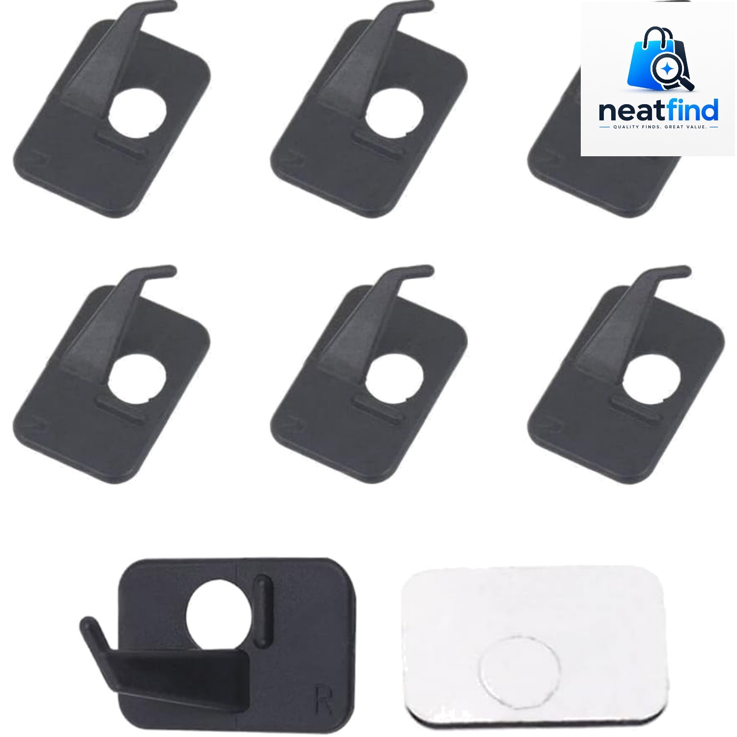 6pcs Plastic Arrow Rest Black Adhesive Back Hunting Shooting Targeting Access...
