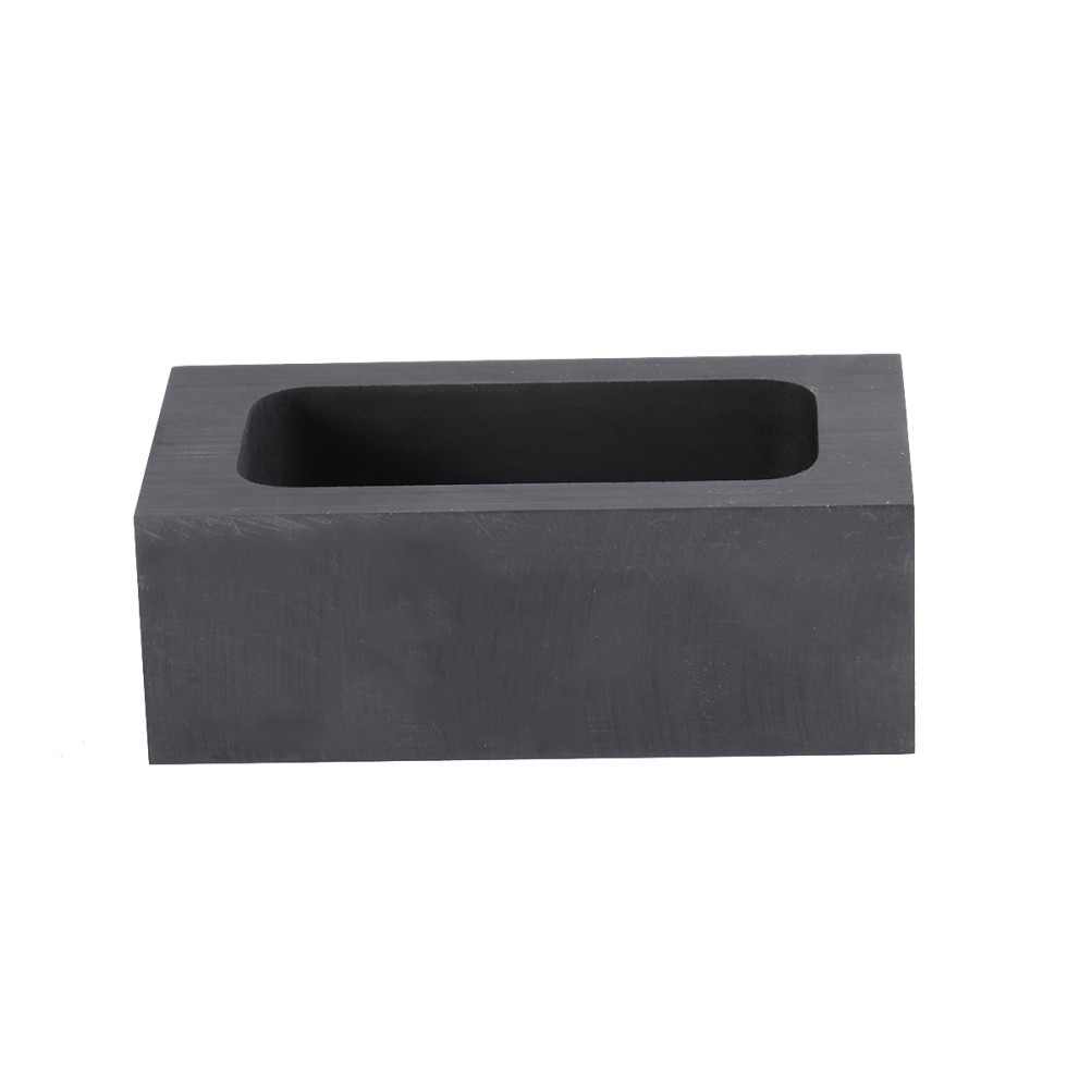 Graphite Ingot Mold Melting Casting Mould for Gold Silver Metal 85x45x30mm