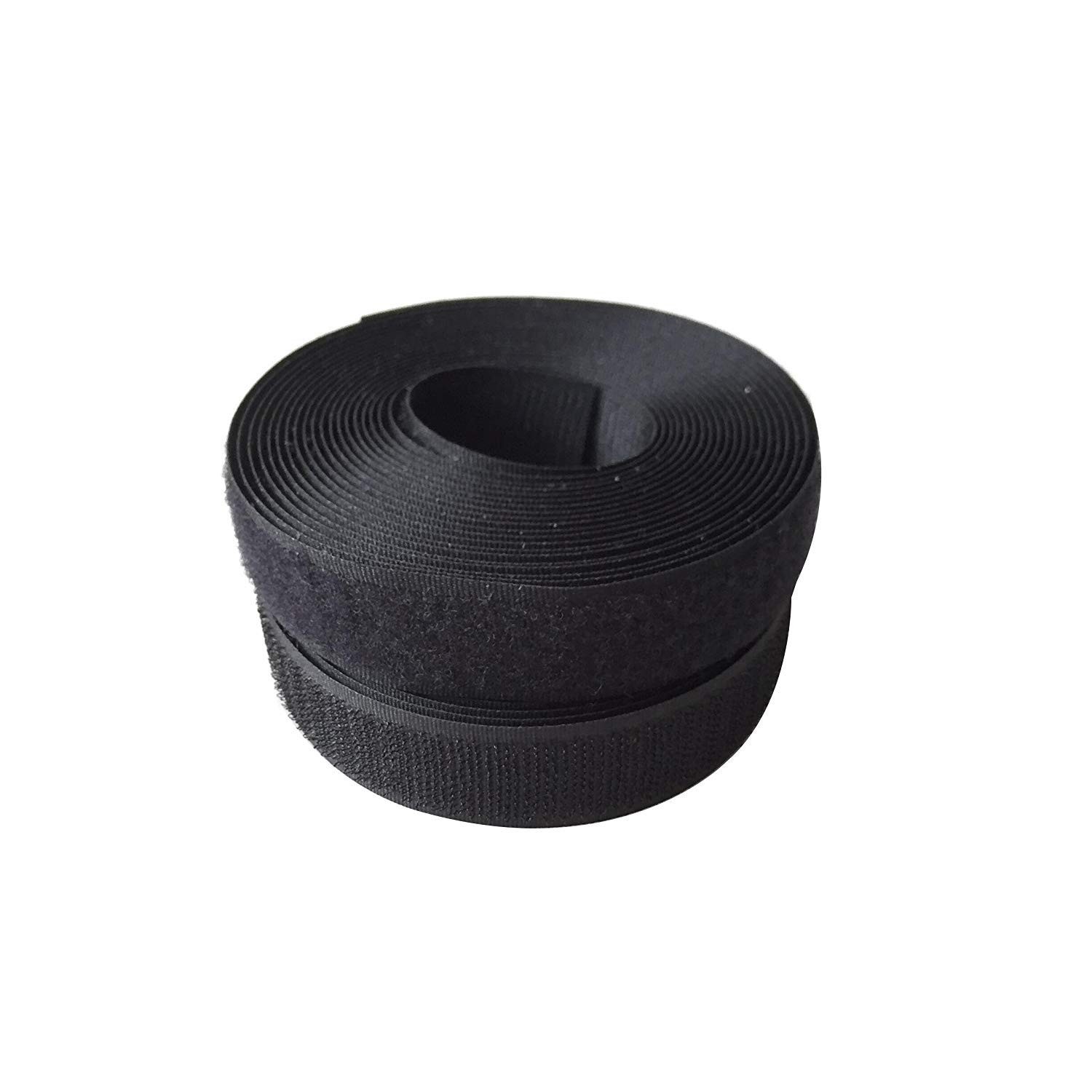 1 inches Width (25mm) 5 Yards Sew on Hook and Loop Strips,Interlocking Tape, Hoo