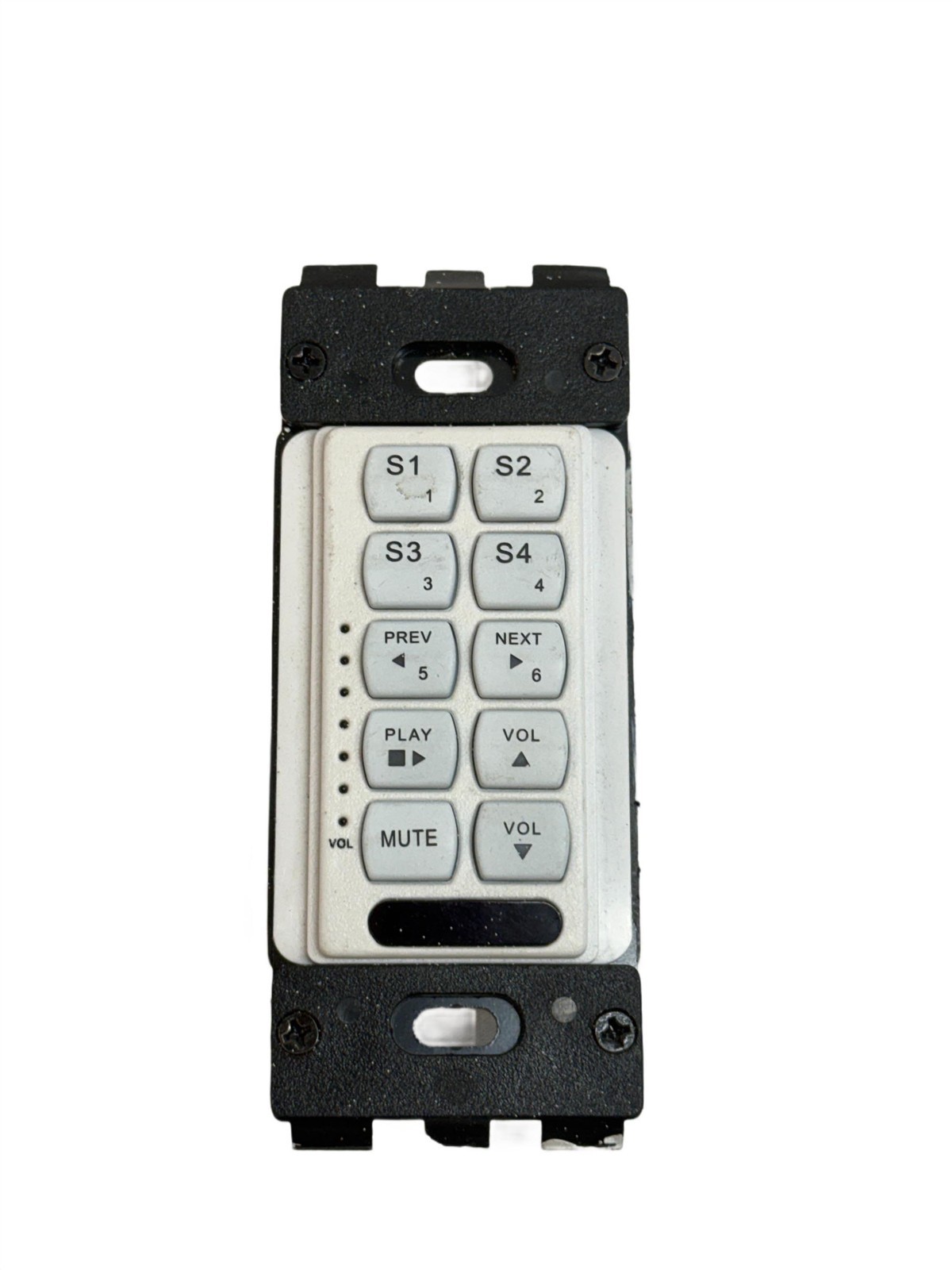 NetStreams KeyLinX NS-KL101 Keypad White 10-Buttons Single-Gang