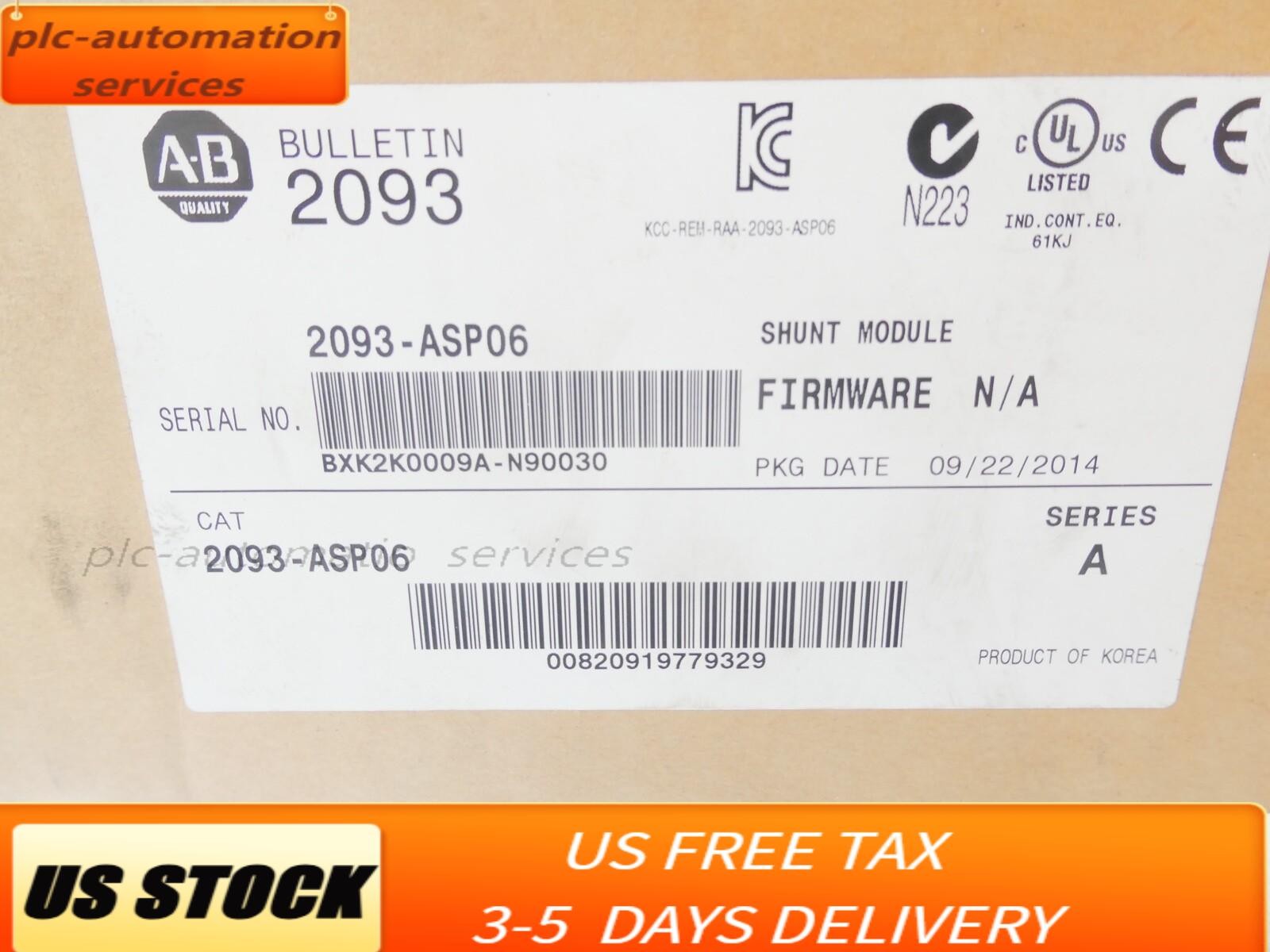 New AB 2093-ASP06 Free Shipping New in Box New Factory Sealed PLC US