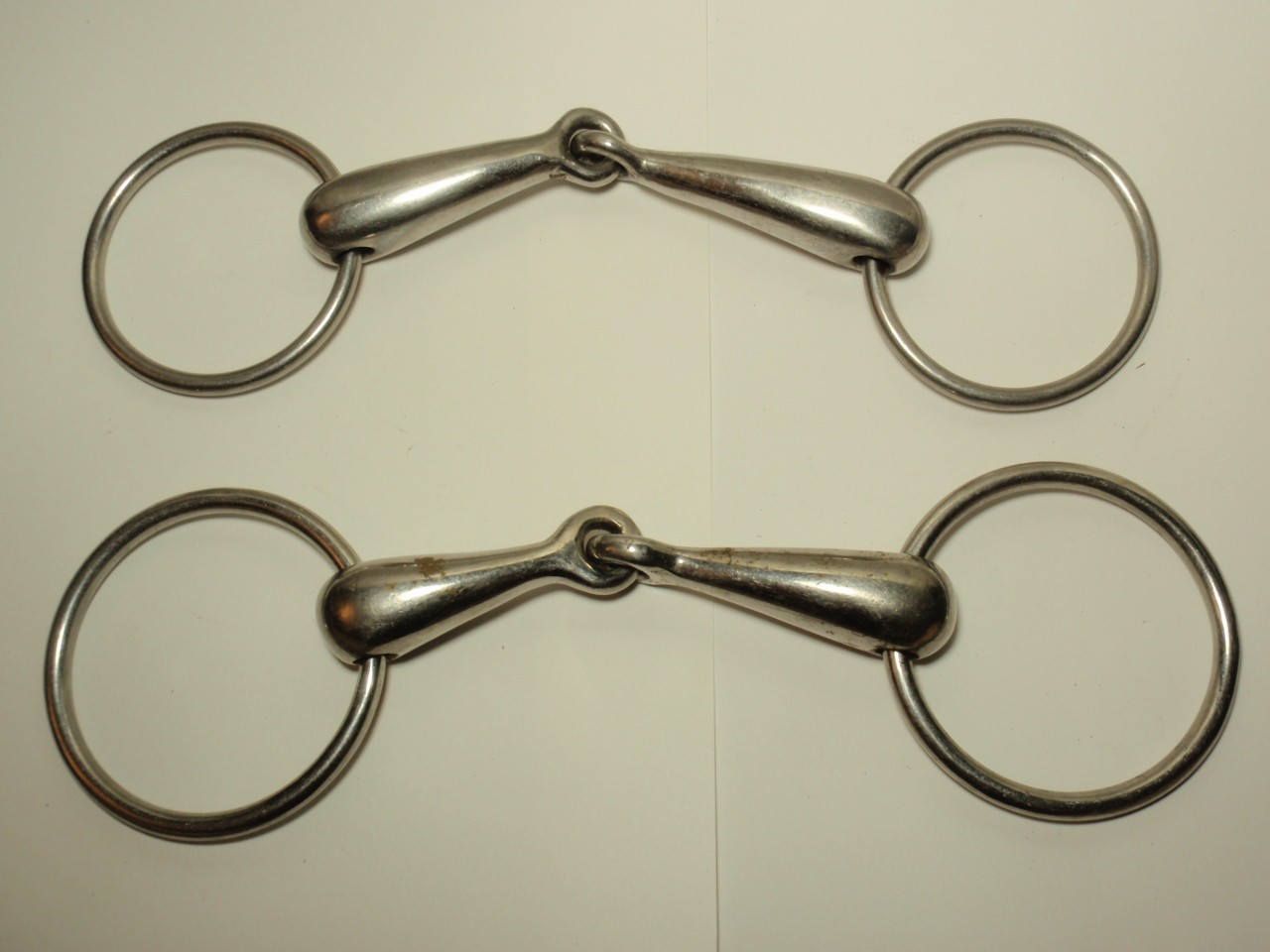 Lot 3 Equine Loose Single Joint Snaffle Ring Bit *USED*