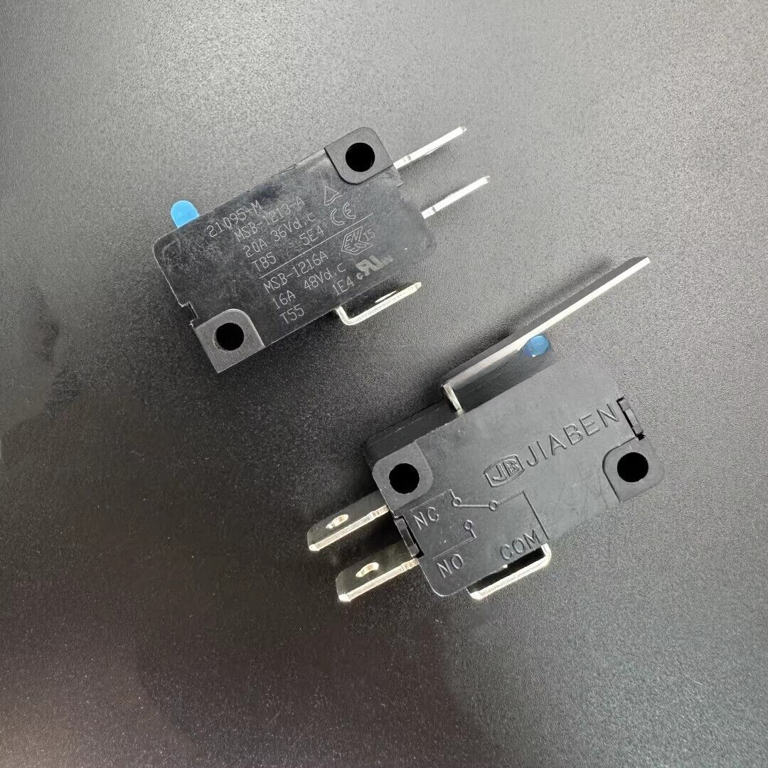 JIABEN MSB-1213-A / MSB-1216A Micro Limit Switch 3 pins 20A 36Vd.c 16A 48Vd.c