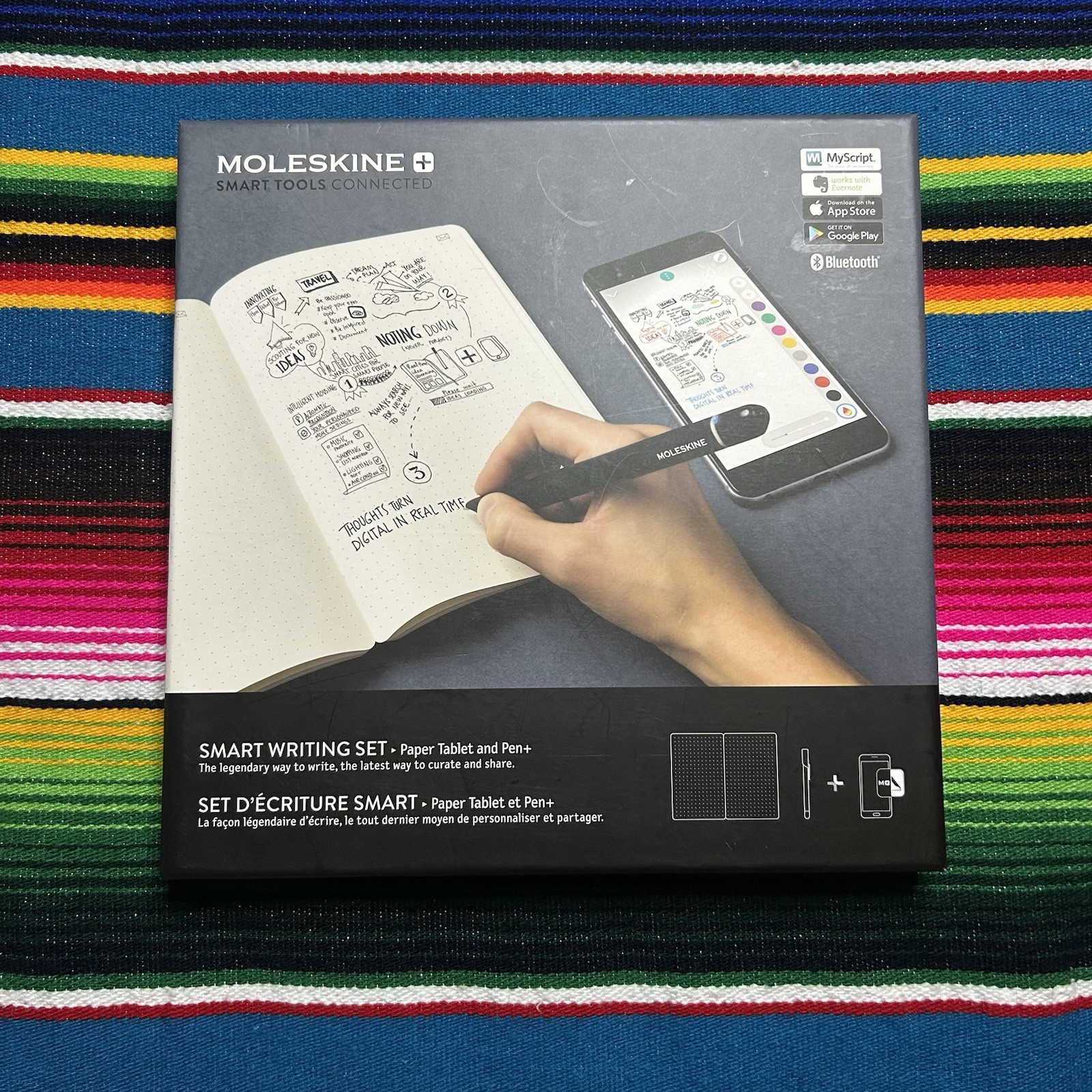 Moleskine Smart Writing Set Paper Notebook + Smart Pen NWP-F110 - Open Box