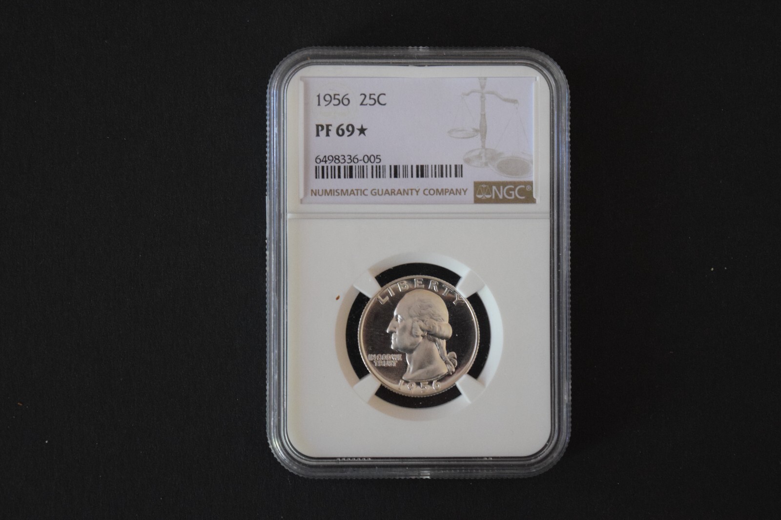 1956 proof quarter PF69* almost impossible to find w/this grading