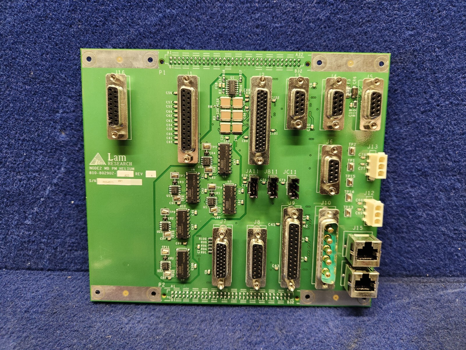 LAM RESEARCH BOARD  NODE 2 MB PM HELIUM  810-802902-023 NODE2