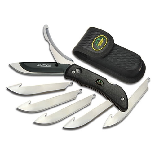 NEW Outdoor Edge Razor-Pro Black Replaceable Razor Blade Gutting Blade Knife