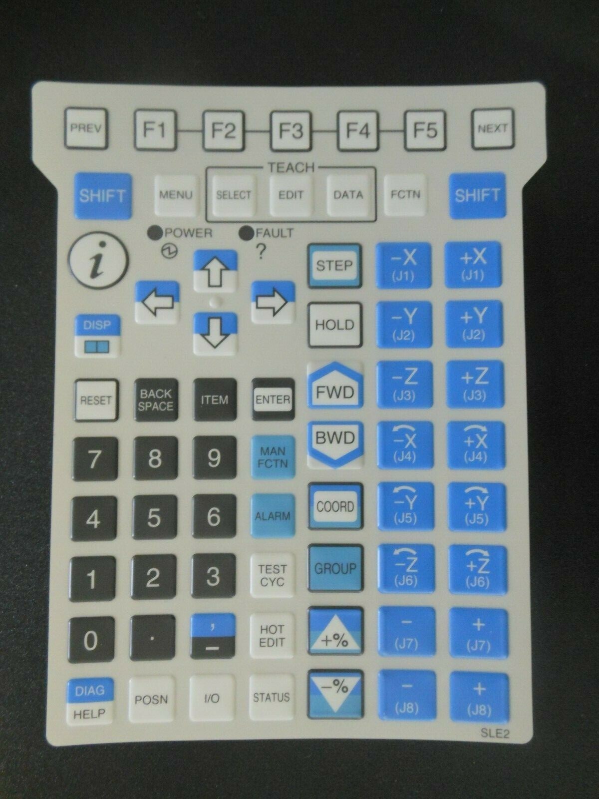 GE FANUC SLE2 Teach Pendant Membrane Keysheet KeyPad Overlay *NEW*