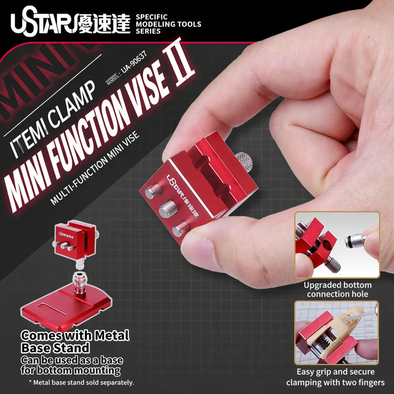 Ustar Mini Model Vise Clamp Fixture for Scale Model Painting Hobby Tool