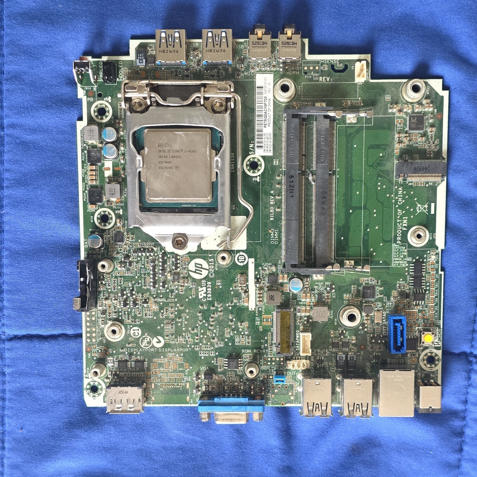 HP Motherboard Intel Core i5-4590T 2.00GHz LGA1150 DDR3 USB HDMI AS#796147-001