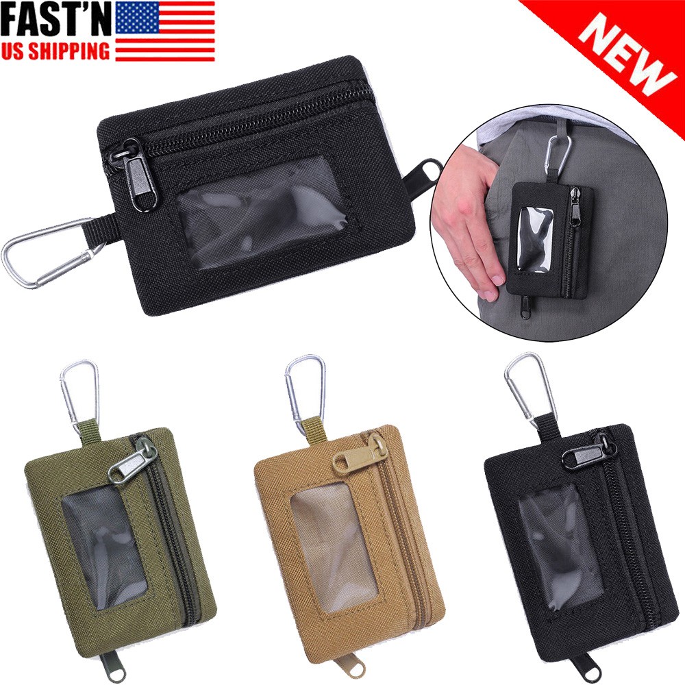 Tactical EDC Wallet Coin Purse Hiking Key Card Holder Pocket Bag for Men Pouch