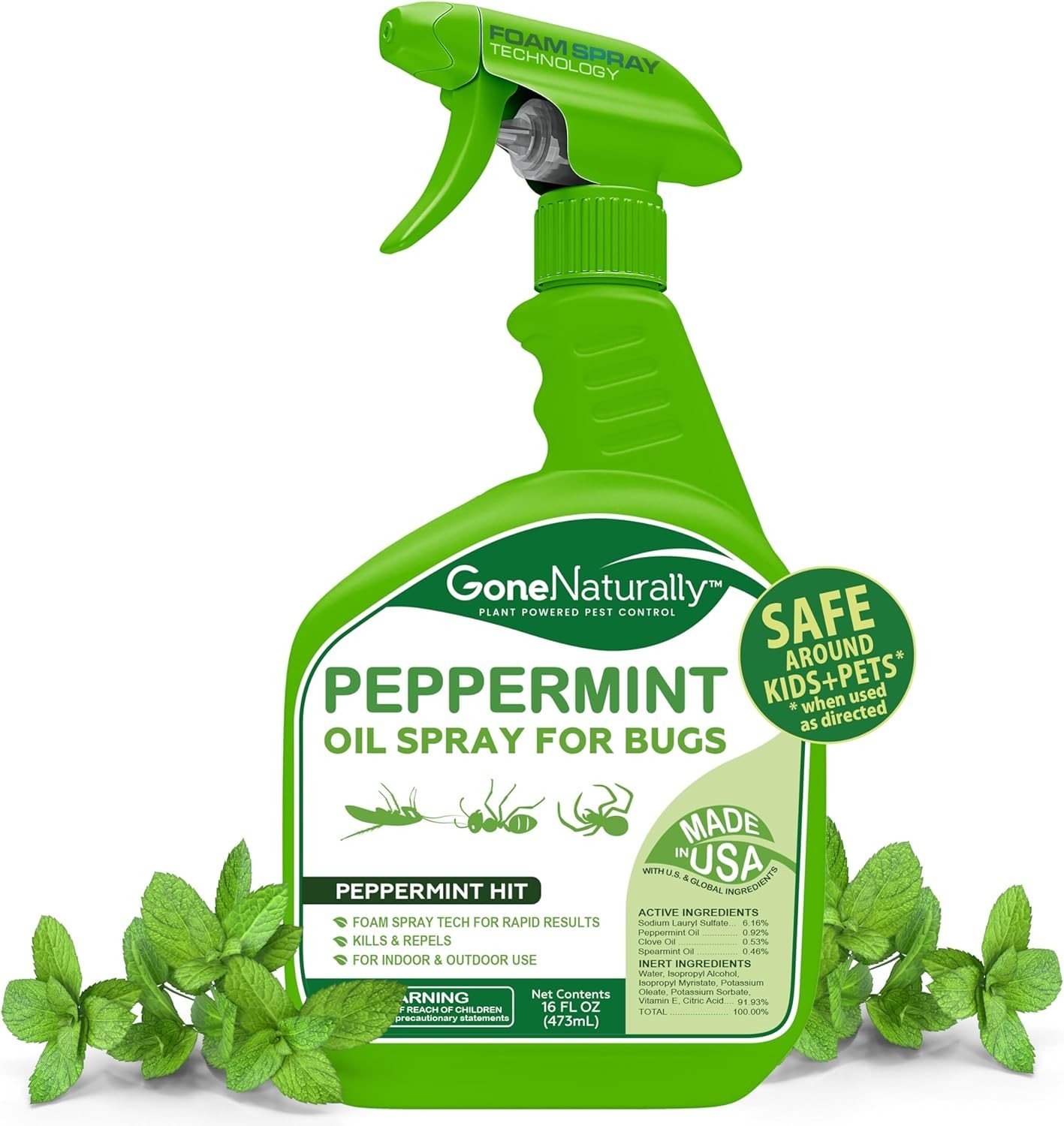 Peppermint Oil Spray for Bugs– Insect Repellent & Bug Spray for Home– Kills & Re