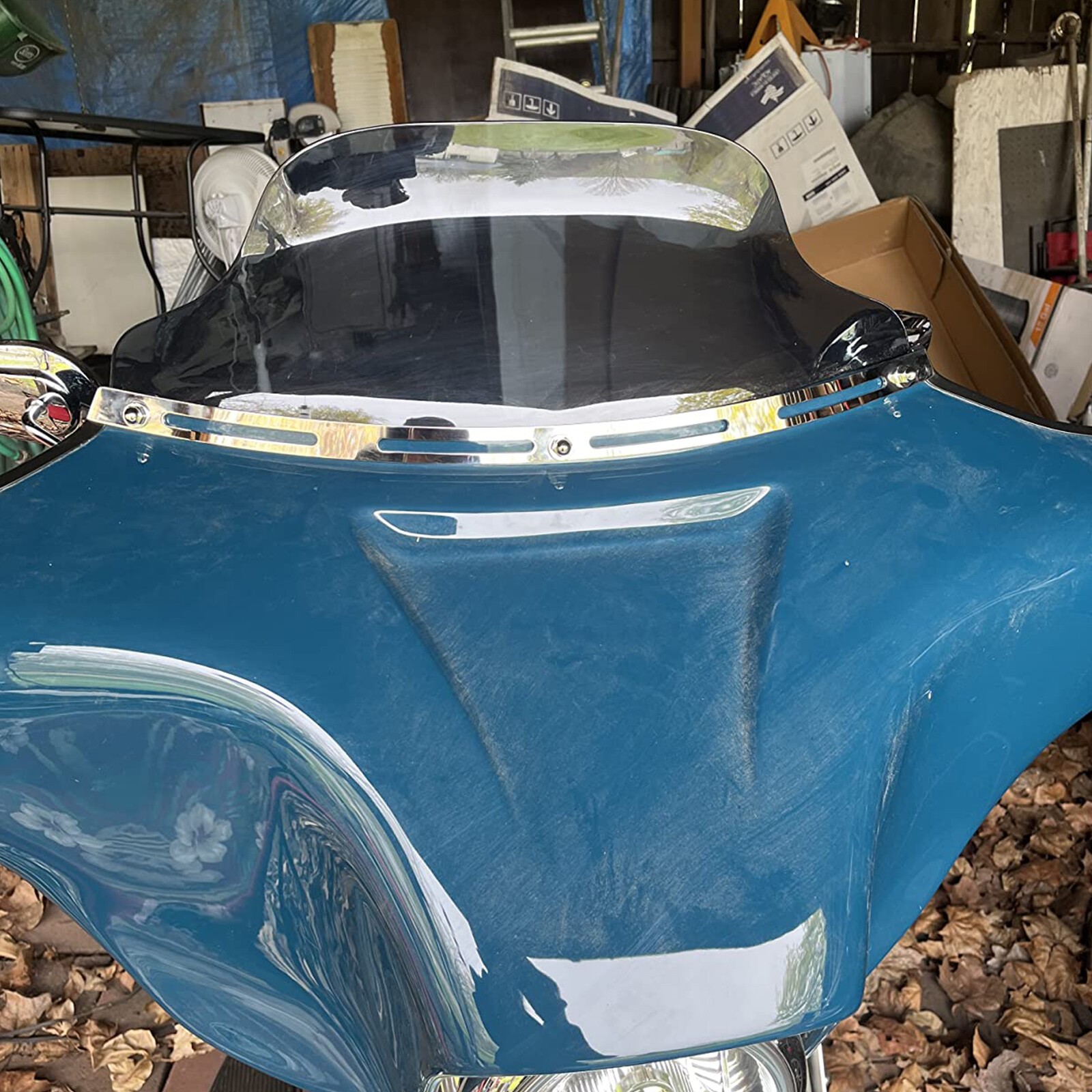 8" Wave Windshield Windscreen For-Harley CVO Ultra Classic Electra Glide FLHTCU