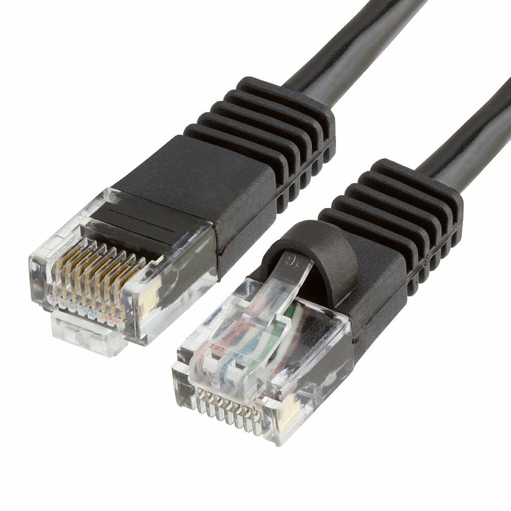 10 x CAT6 32ft black cable