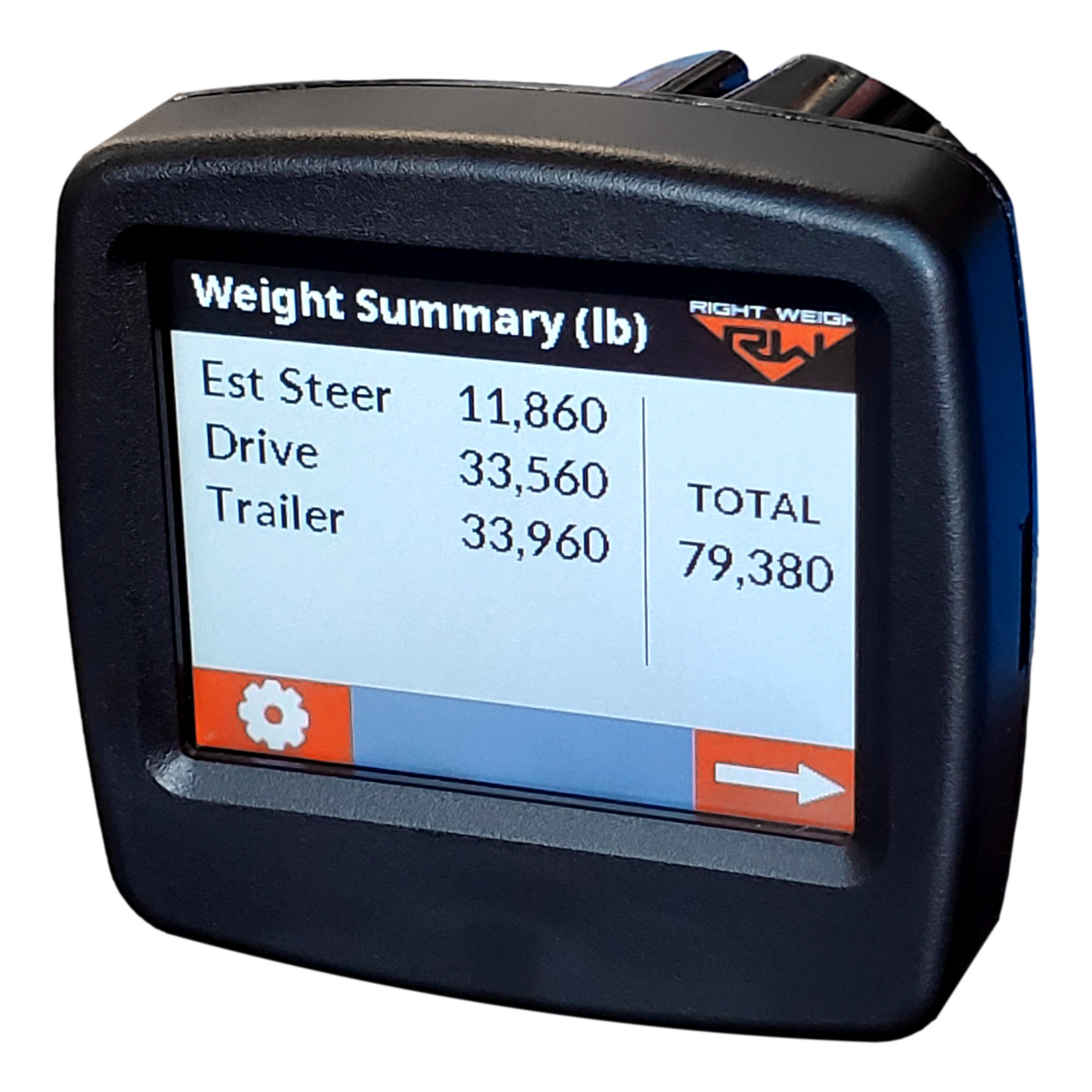 Right Weigh Bluetooth 202-DDG-03 Interior Digital Load Scale Three HCV Air Susp.
