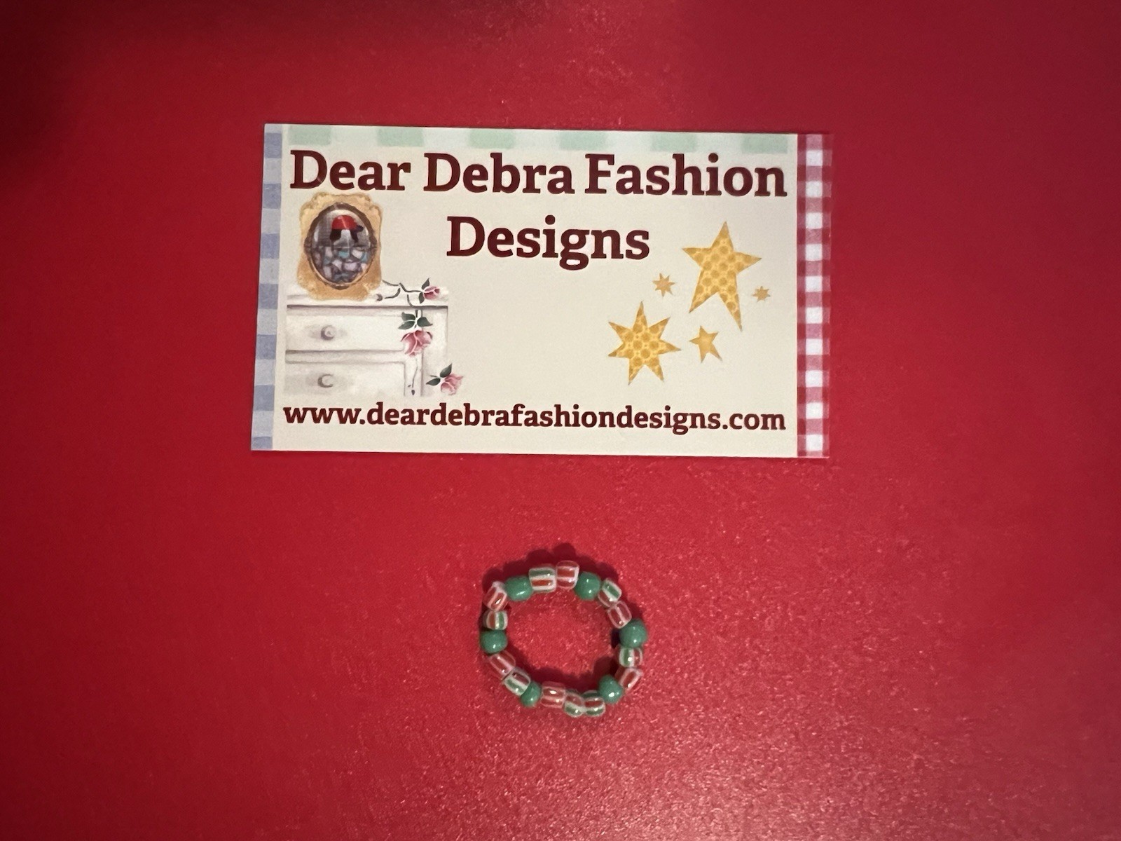 Beaded Ring One Size Fits All